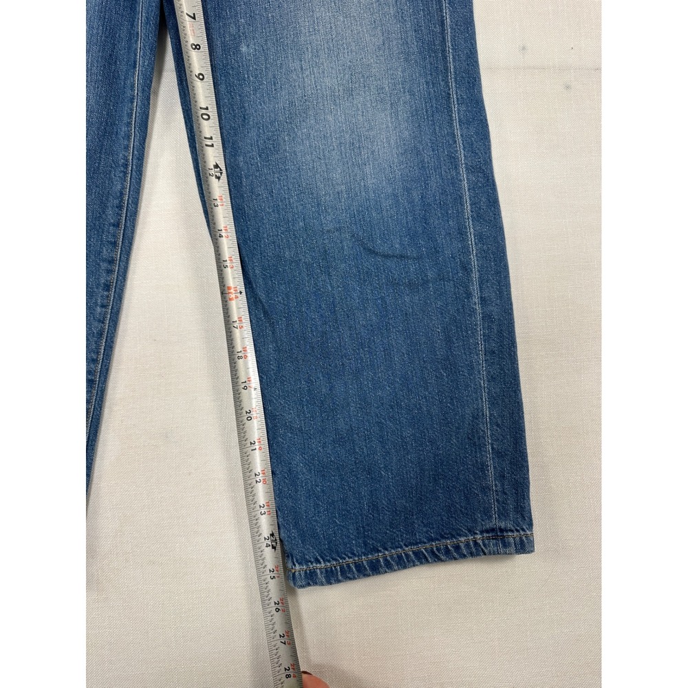 Veronica Beard Crosbie High Rise Wide Crop Jeans Juno Wash Blue Size 27/4 - Picture 8 of 8